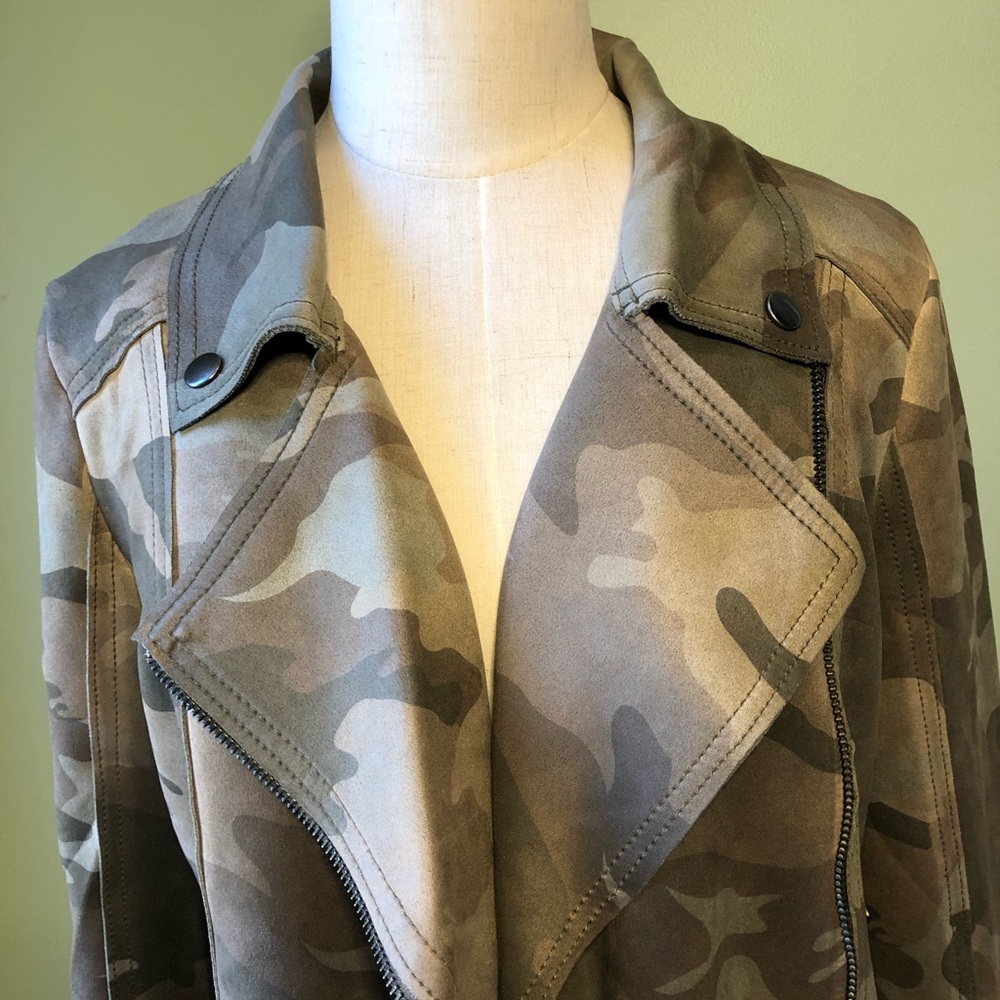 Anthropologie Marrakech Camo Sueded Moto Jacket - Picture 7 of 15